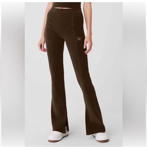 ALO Yoga Pants - ALO YogaMicro Corduroy High-Waist Winter Break Flare Size XS